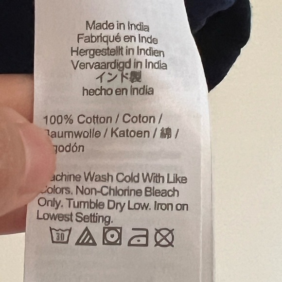 J.Crew Womens Navy Blue Off-Shoulder Top $59.50 Casual Tie Bow Back Cinched Chic - Picture 3 of 13